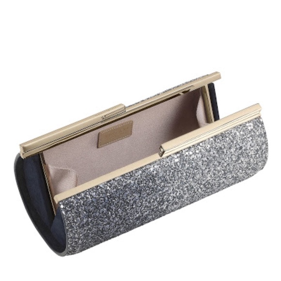 Jimmy Choo Trinket Navy/Silver Clutch - Picture 2 of 16